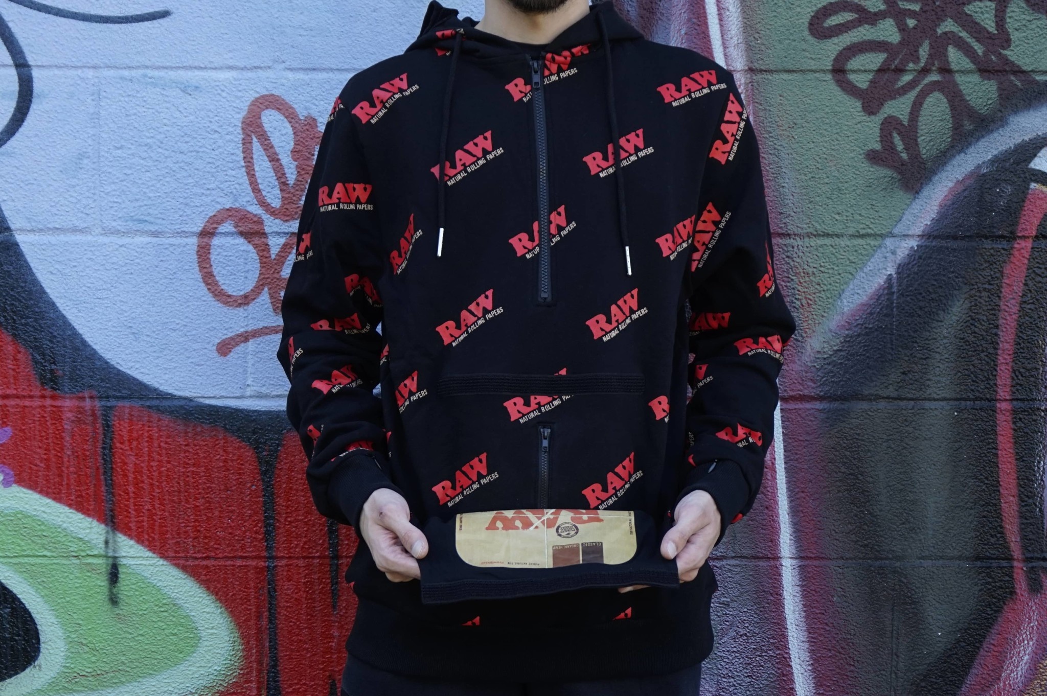 Raw hoodie cheap with rolling tray
