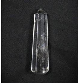 Gemstone Faceted Massage Wand - Clear Quartz