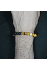 Elastic Bracelet 8mm Lava Bead - Mookaite