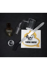 Yo Dabba Dabba Yo Dabba Dabba 90Â° Opaque Nail & Insert Set 14mm Male