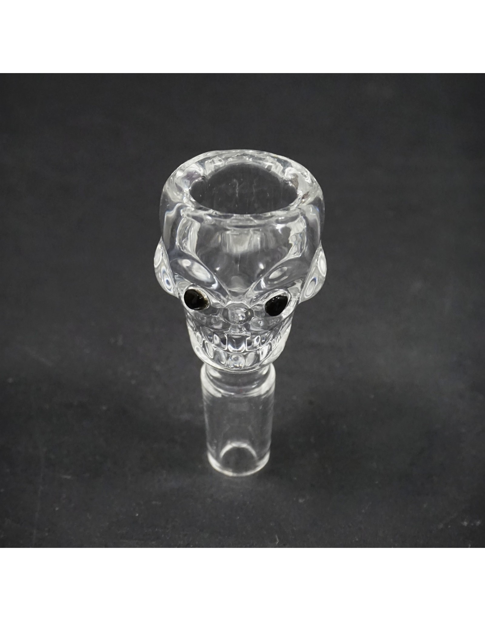 Crystal Skull Herb Slide 14mm Male - Colors Vary