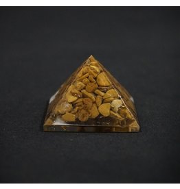 Orgone Resin Pyramid  Yellow Aventurine - Solar Plexus Chakra