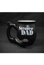 Ceramic Pipe Mug Ã¢â‚¬â€œ Roast and Toast Stoner Dad Black