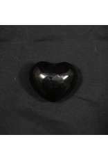 Puffed Gemstone Heart - Shungite