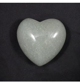 Puffed Gemstone Heart - Green Aventurine