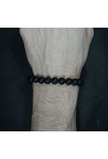 Elastic Bracelet 8mm Round Beads â€“ Black Onyx