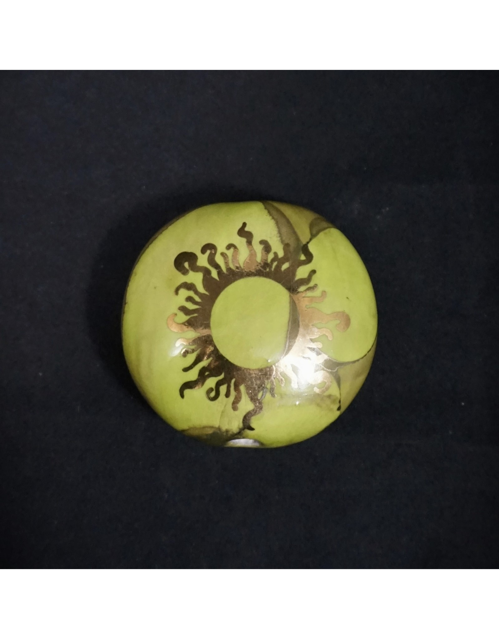 Ceramic Smoking Stone - Lime Green