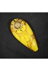 Ceramic Oval Handpipe - Yellow