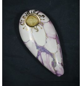 Ceramic Oval Handpipe - Pink