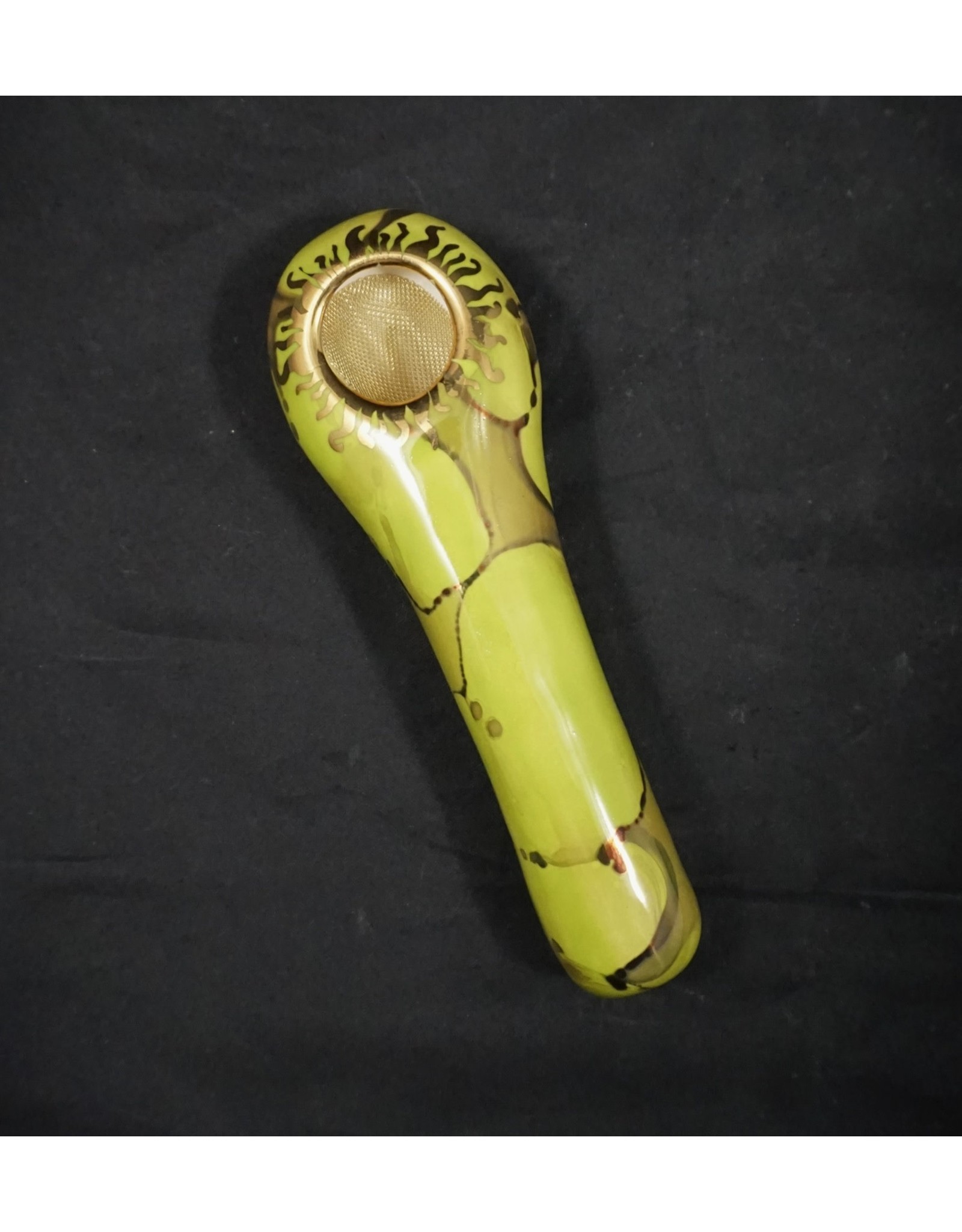 Ceramic Handpipe - Lime Green