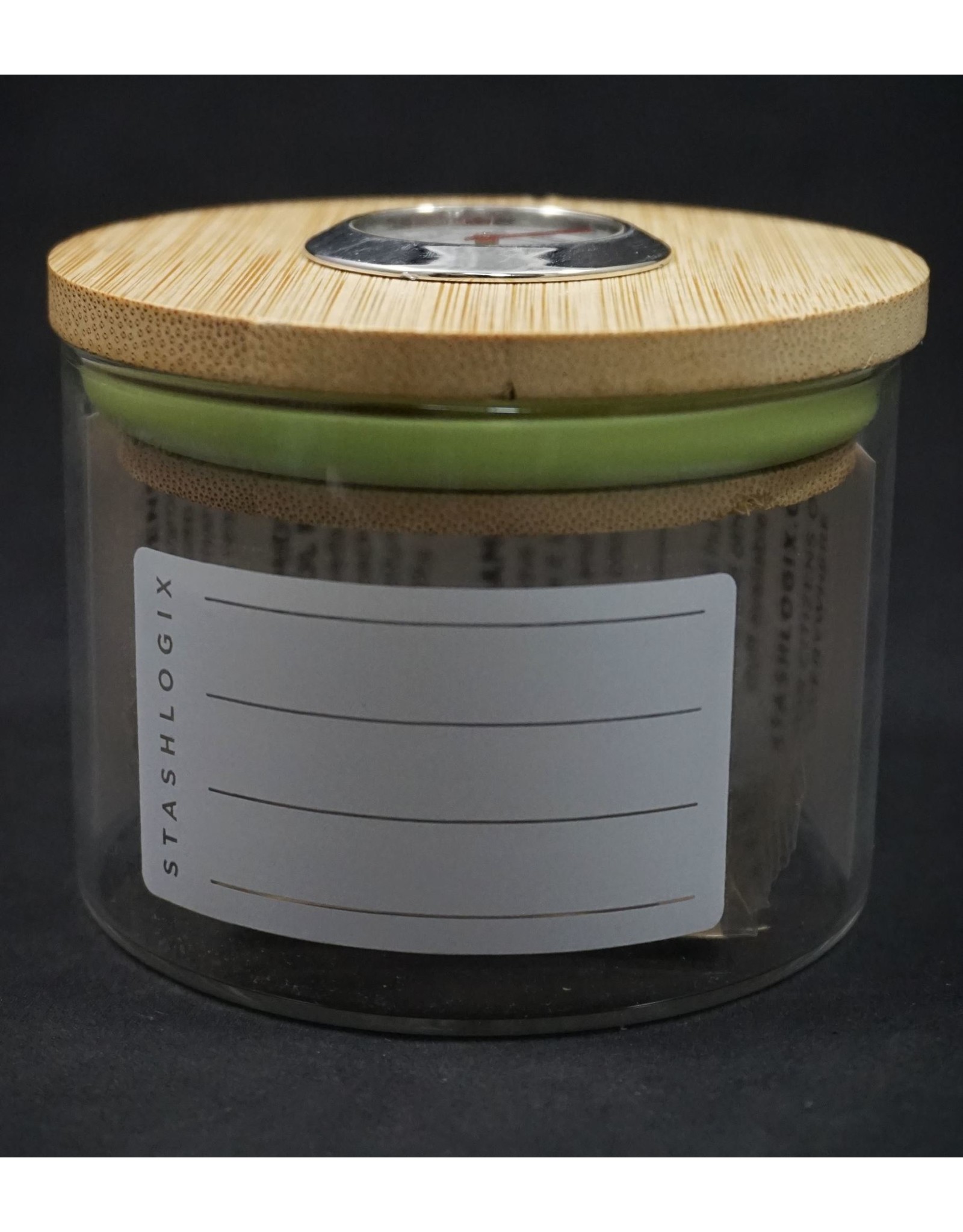 Stashlogix Bamboo Lid Smart Jar w/ Boveda Pack - Large