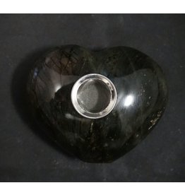 Gemstone Handpipe Labradorite Heart