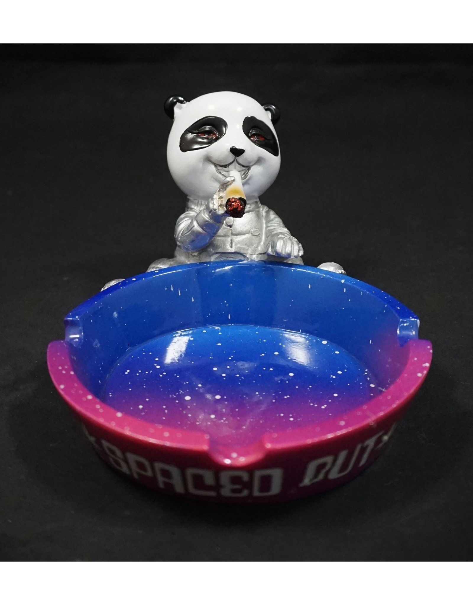 Spaced Out Panda Polyresin Ashtray