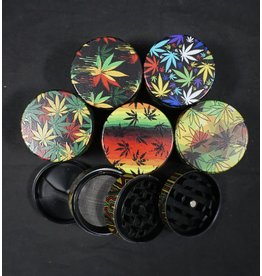 Rasta Hemp Leaves Grinder - Assorted Colors