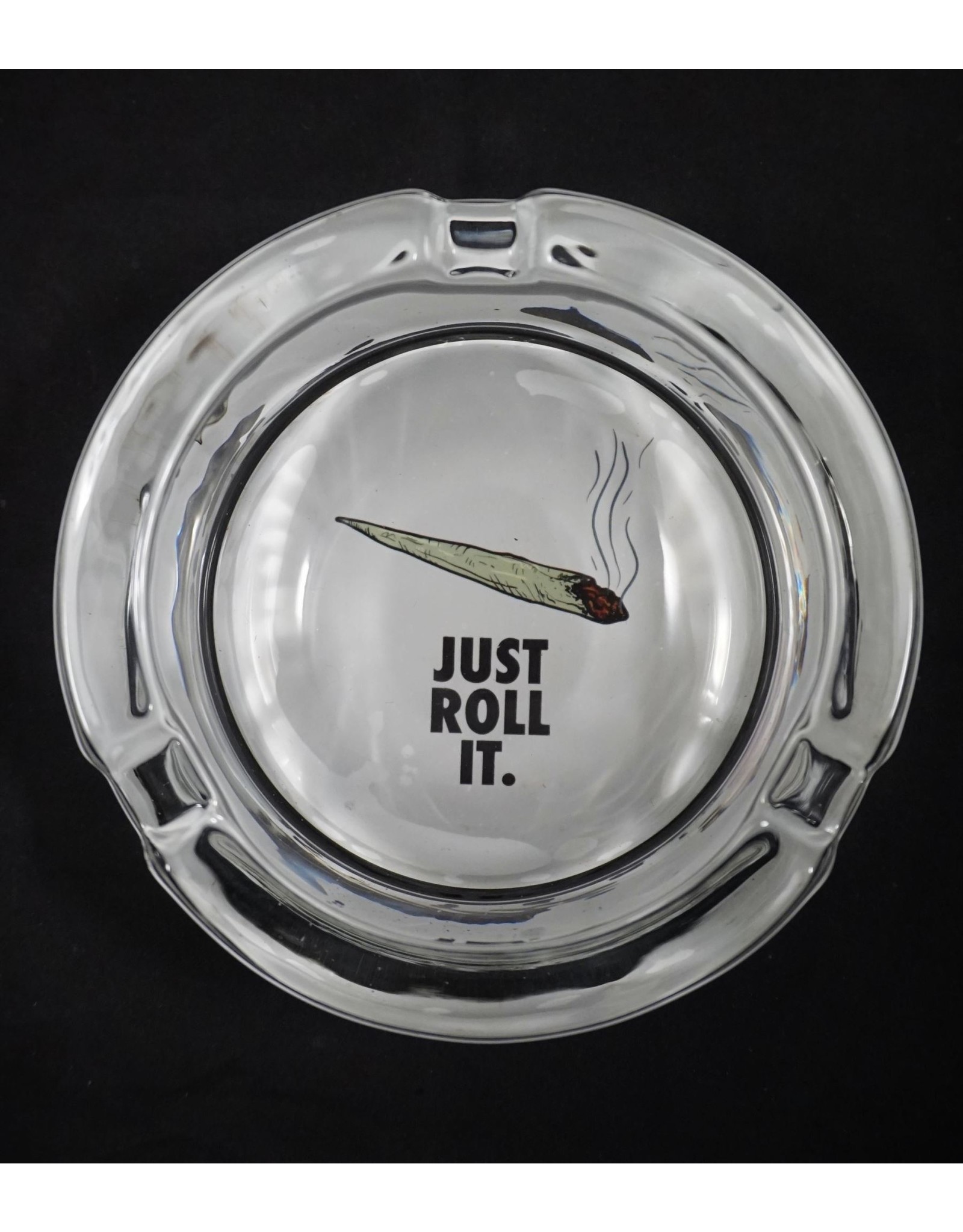 Giddy Just Roll It Glass Ashtray - Assorted Design