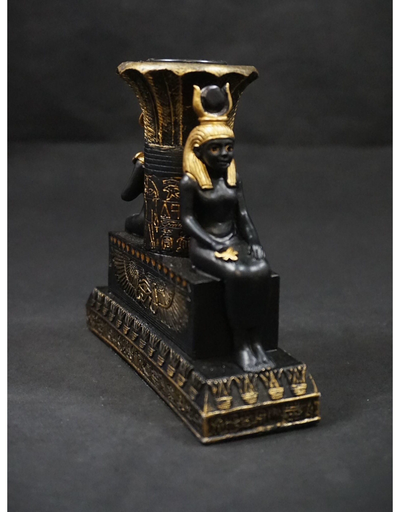 Egyptian Statue - ISIS and Osiris Candle Holder
