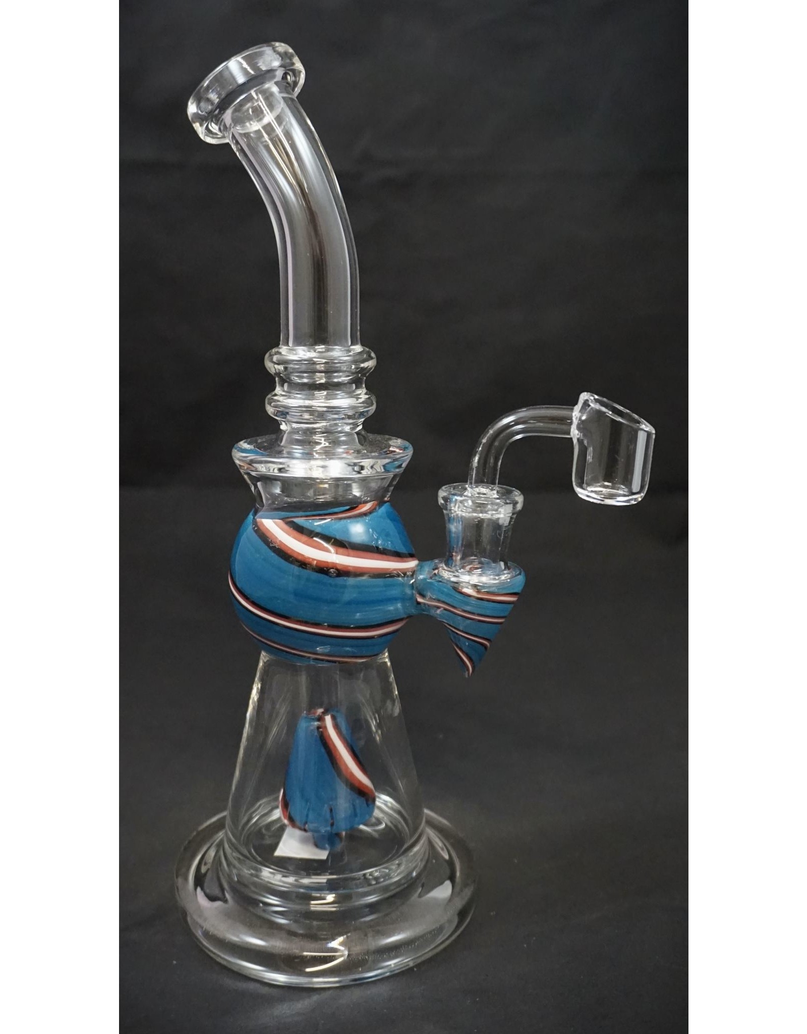 9.5" Spiral Bauble Glass Rig