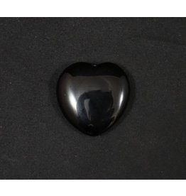 Black Obsidian Stone Heart
