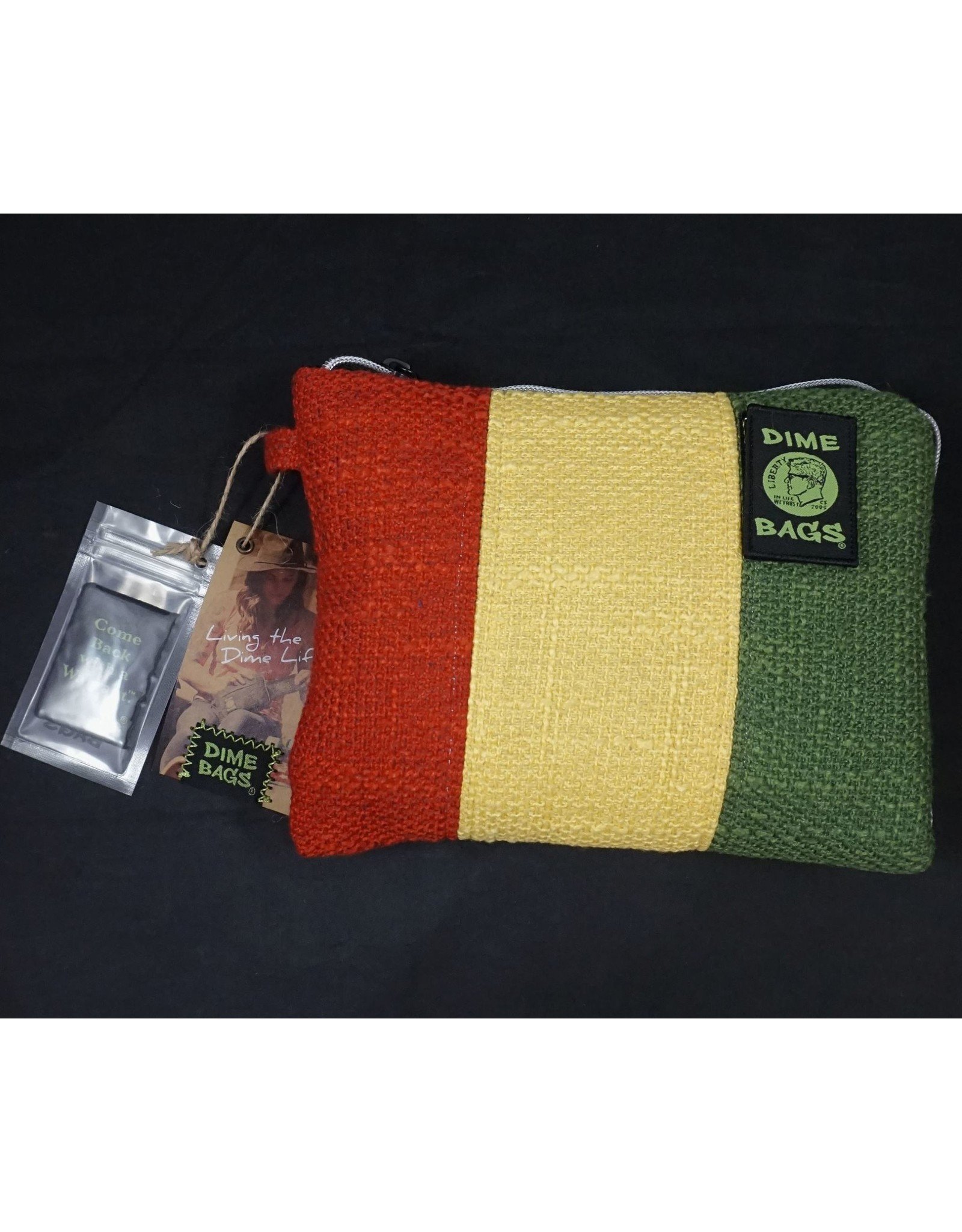 Dime Bags Dime Bags 10" All-in-One Pouch with Rolling Tray - Rasta