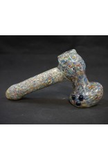 6" Rainbow Speckled Hammer Bubbler