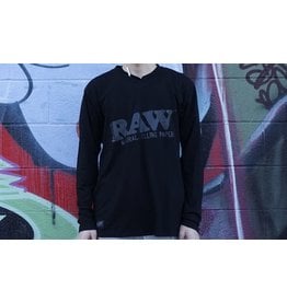 Raw Raw Modal Long Sleeve V Neck - Medium