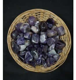 Chevron Amethyst Small Tumbled Stone