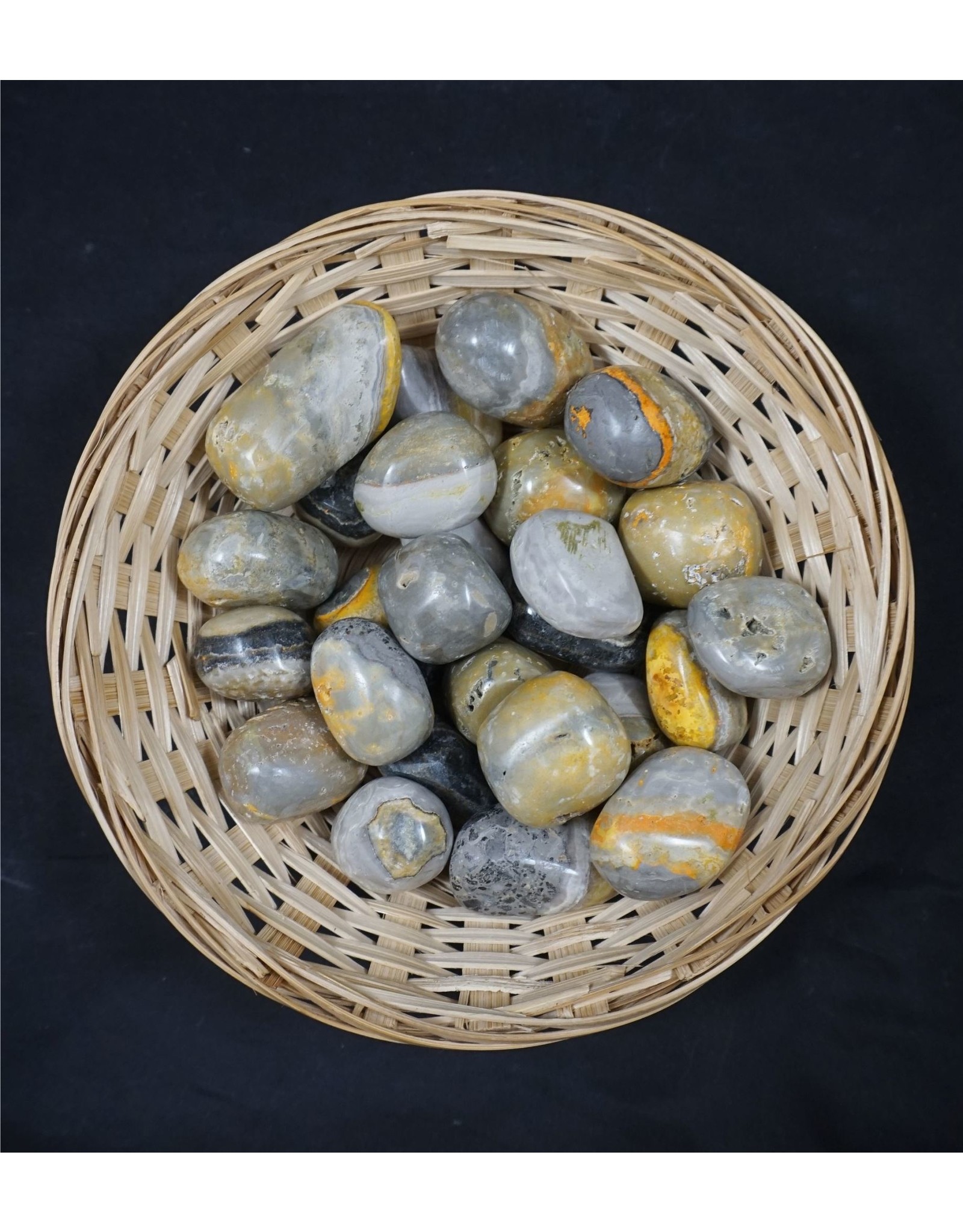 Bumble Bee Jasper Tumbled Stone