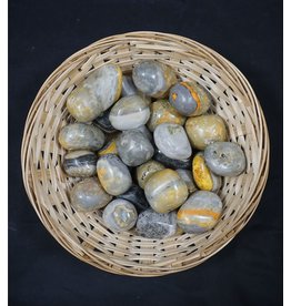 Bumble Bee Jasper Tumbled Stone