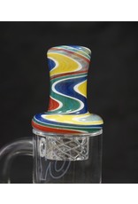 Flat Top Candy Swirl Vortex Carb Cap