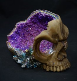 Fujima Fujima Geode Skull Polyresin Ashtray