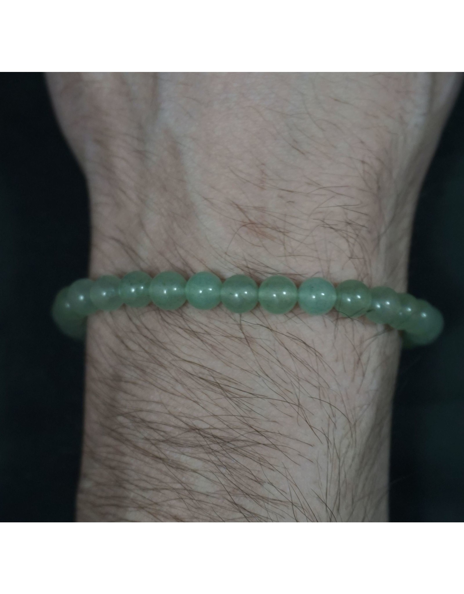 Elastic Bracelet 6mm Round Beads - Aventurine