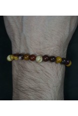 Elastic Bracelet 6mm Round Beads - Mookaite