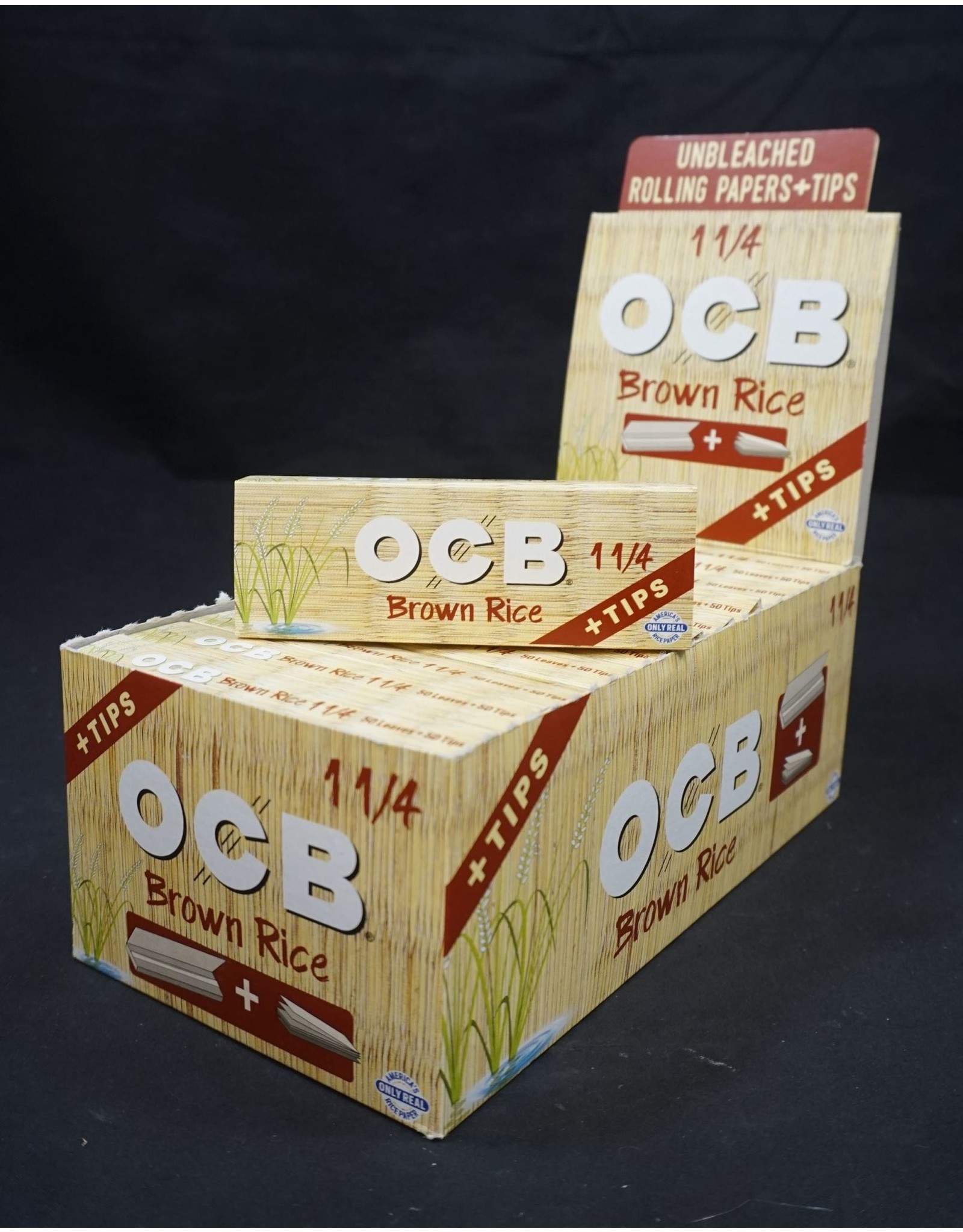 OCB OCB Brown Rice Rolling Papers 1.25 w/ Tips