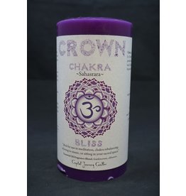 Crystal Journey 3x6 Chakra Pillar - Crown