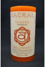 Crystal Journey 3x6 Chakra Pillar - Sacral