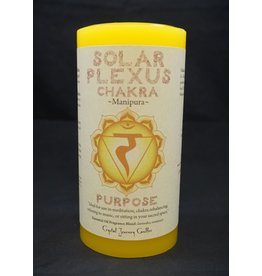 Crystal Journey 3x6 Chakra Pillar - Solar Plexus