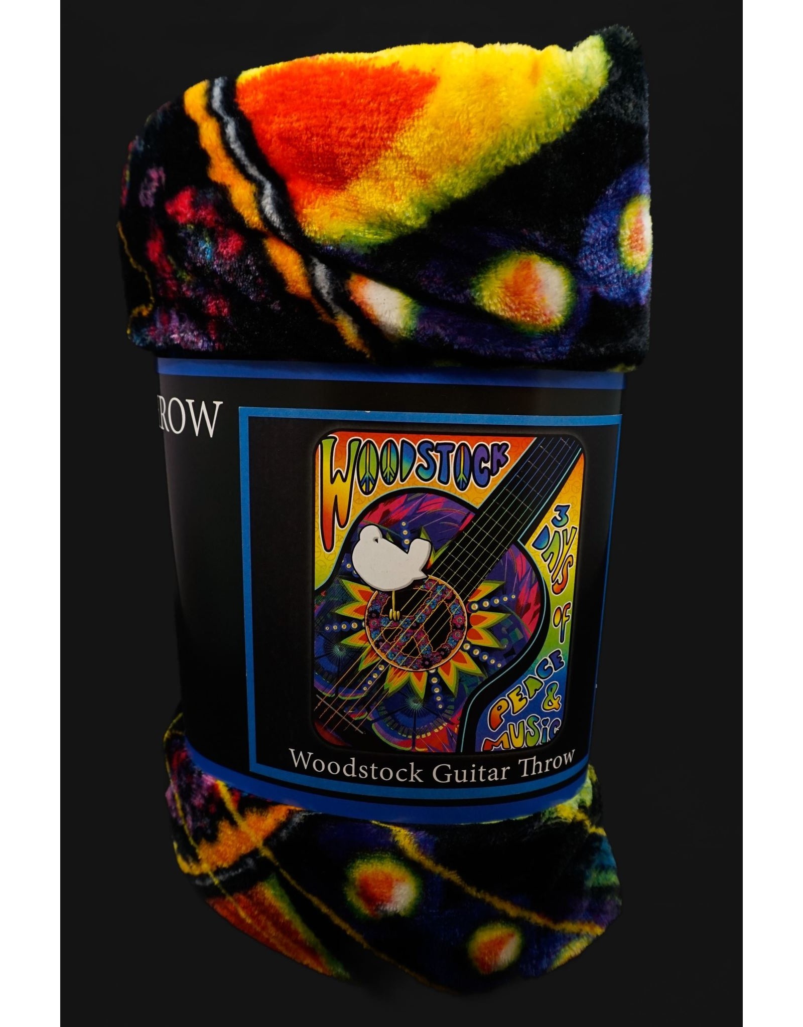 Woodstock Guitar Throw Blanket