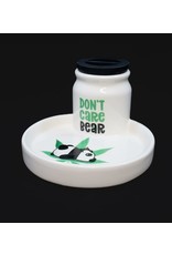 Ceramic 2 in 1 Airtight Stashjar - Don't Care Bear