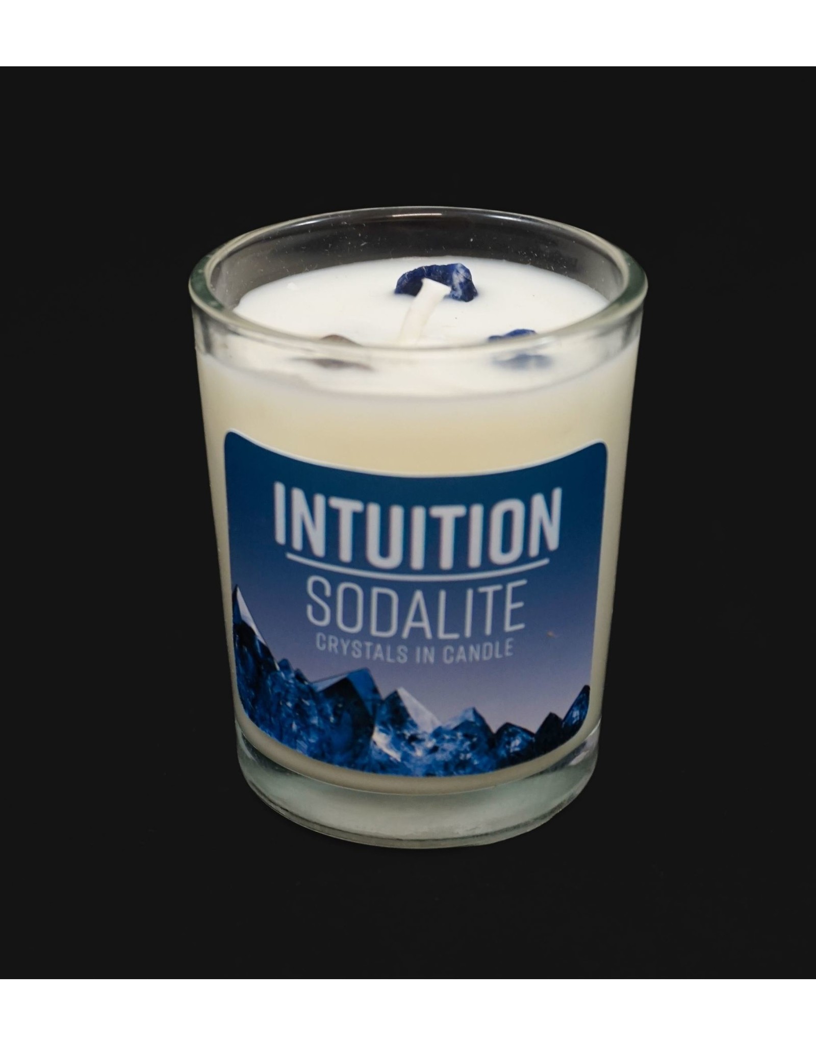 Small Stone Energy Candle - Intuition/Sodalite