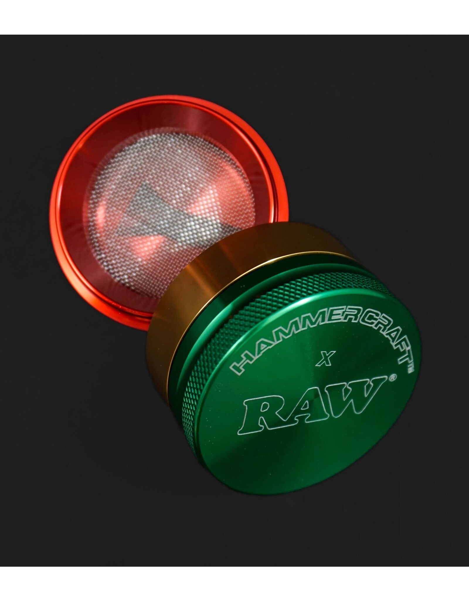Raw Hammercraft X Raw Grinder 2" 4pc - Rasta