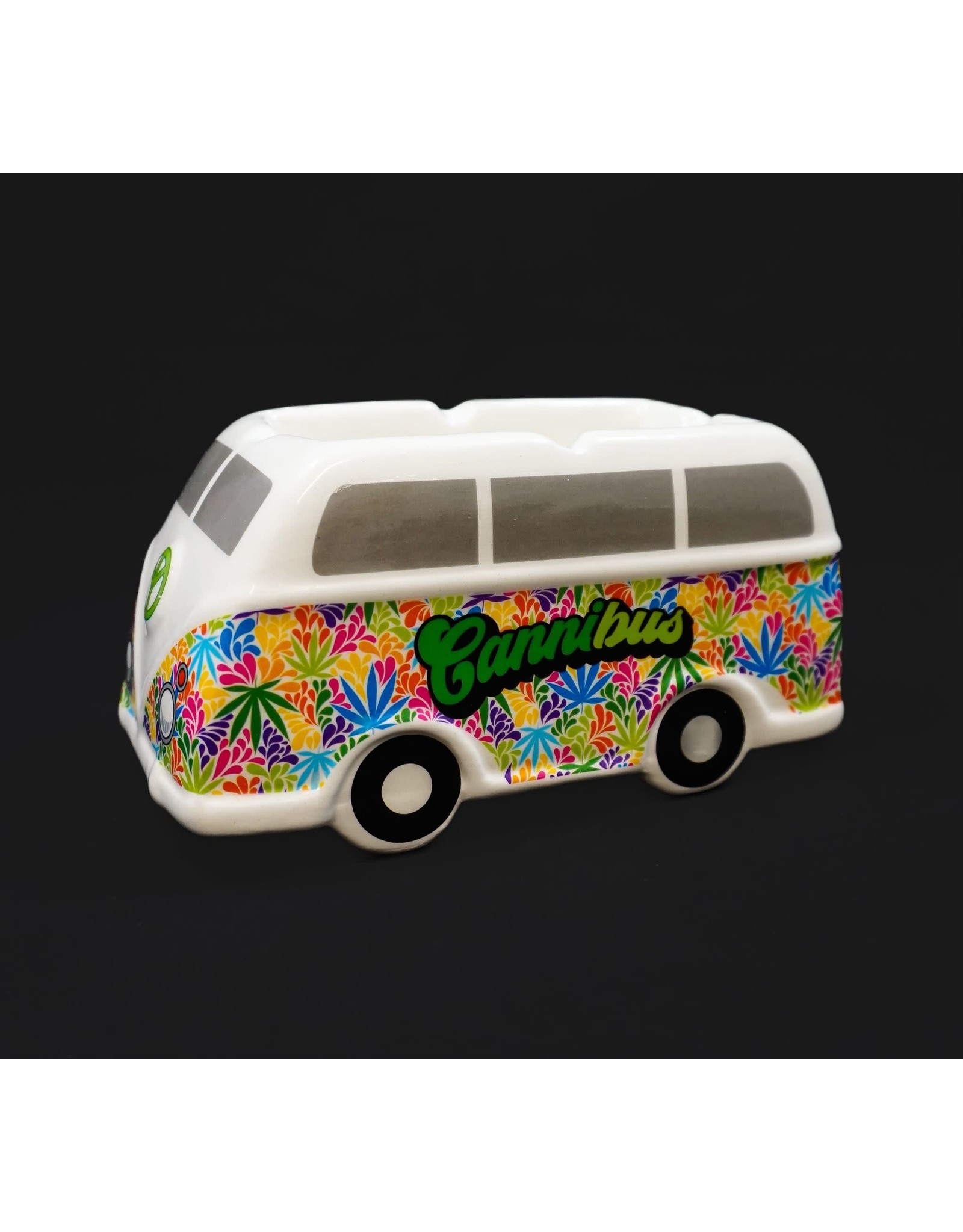 Fujima Fujima Hippie Bus Ceramic Ashtray - Tie-Dye
