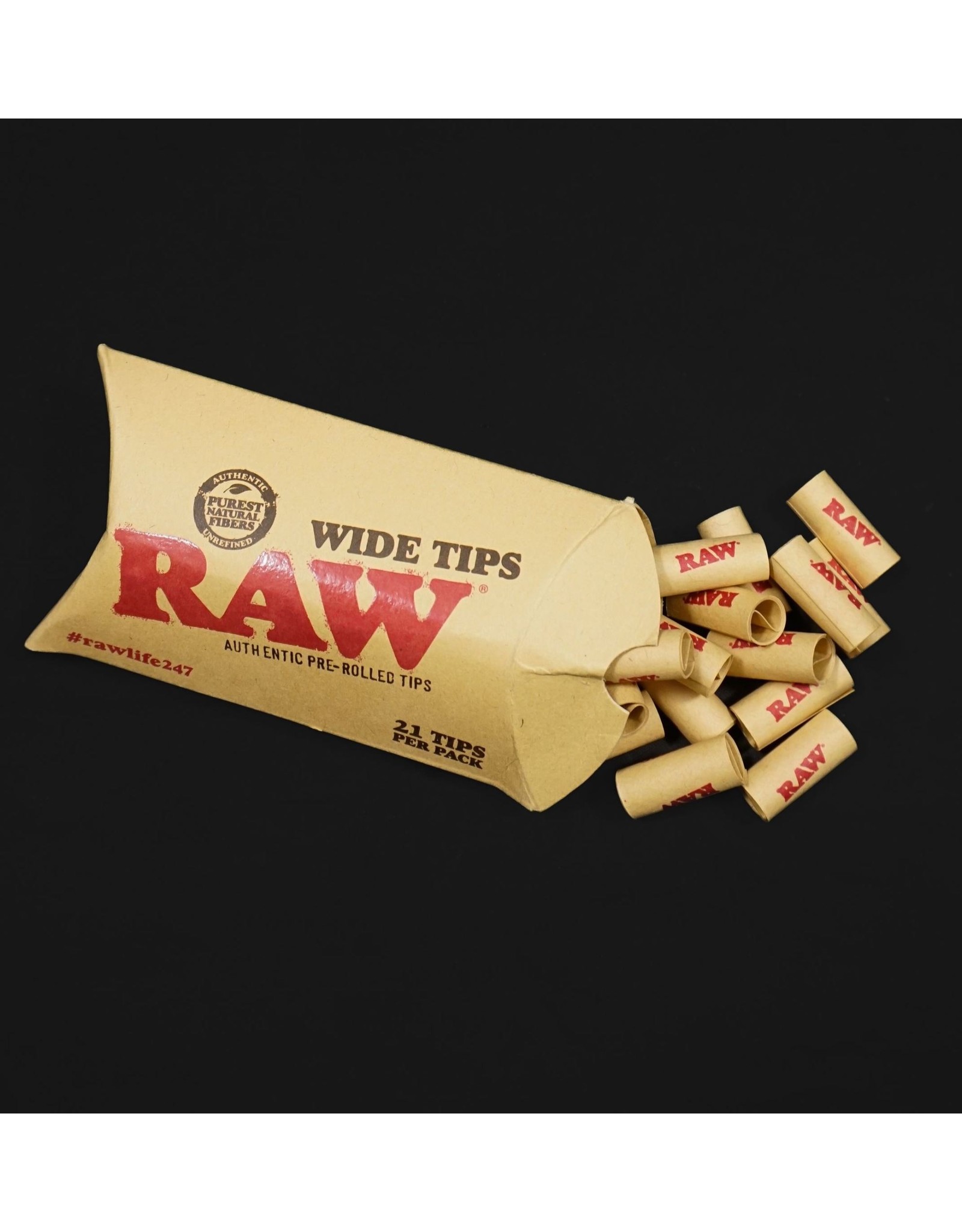 RAW Pre-Rolled Wide Tips