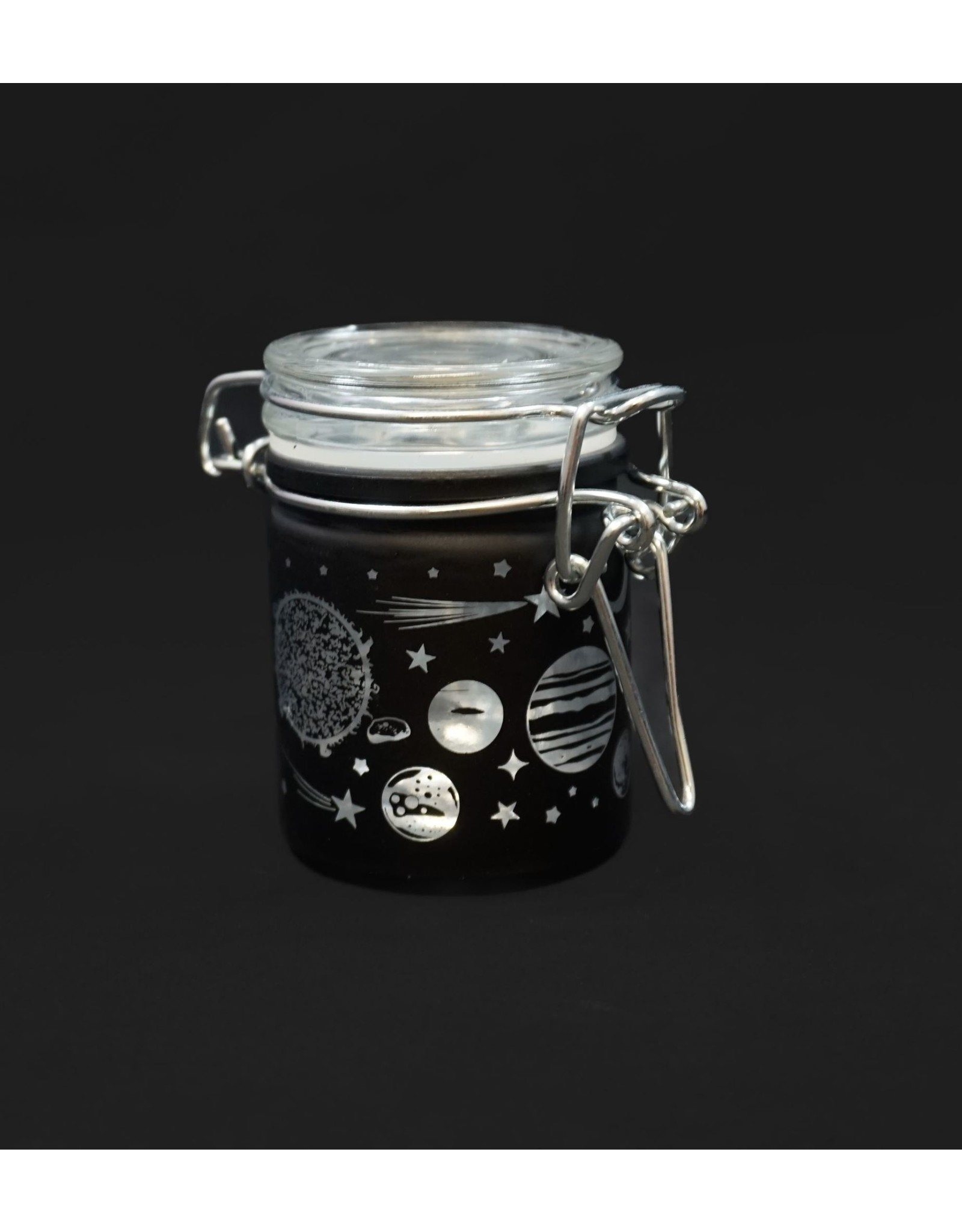 Black Galaxy Airtight 1.5oz Glass Stash Jar