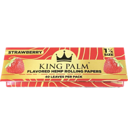 King Palm King Palm Flavored Hemp 1.25 Papers - Strawberry