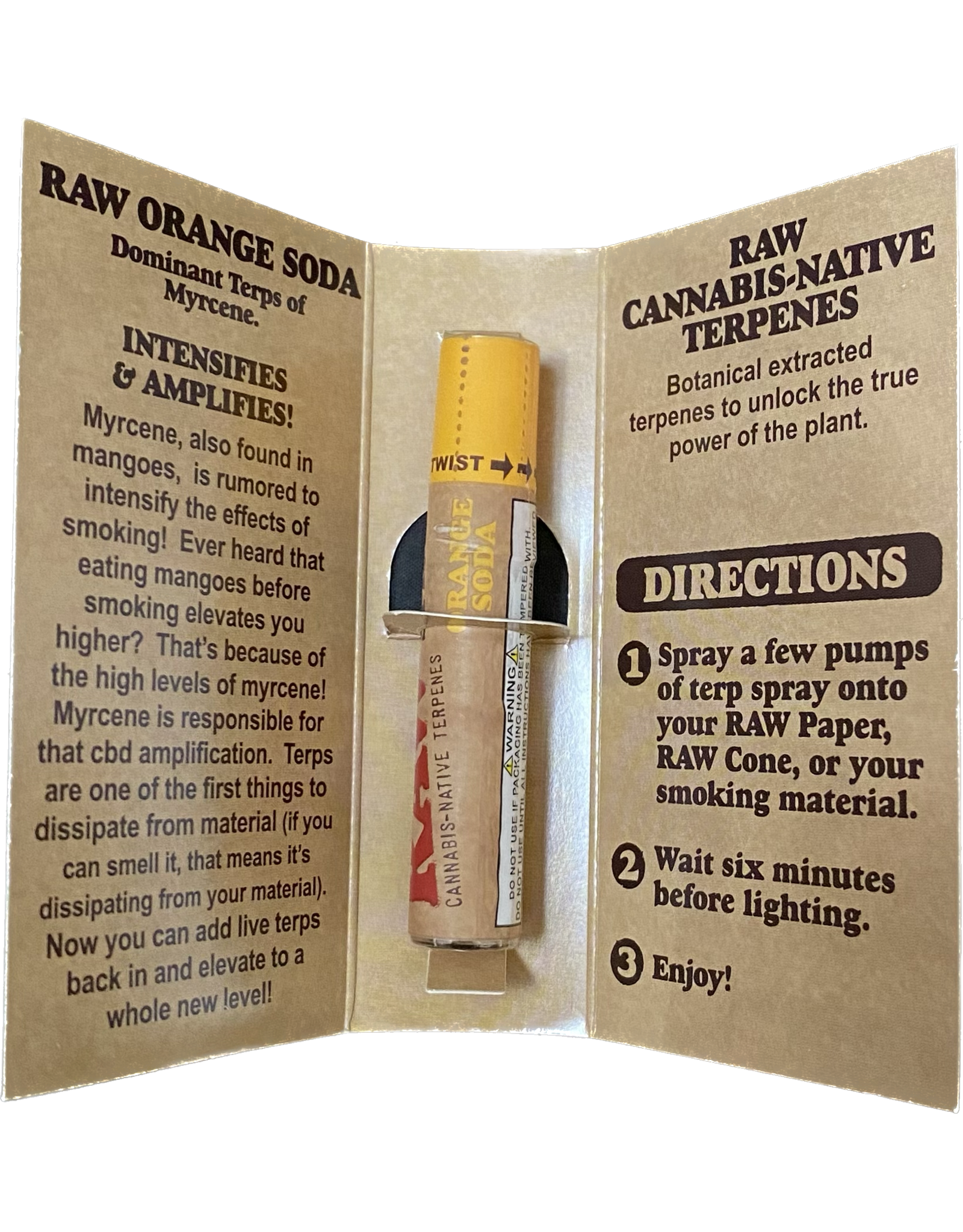 Raw Raw CDT+ Terp Spray - 5ml/Orange