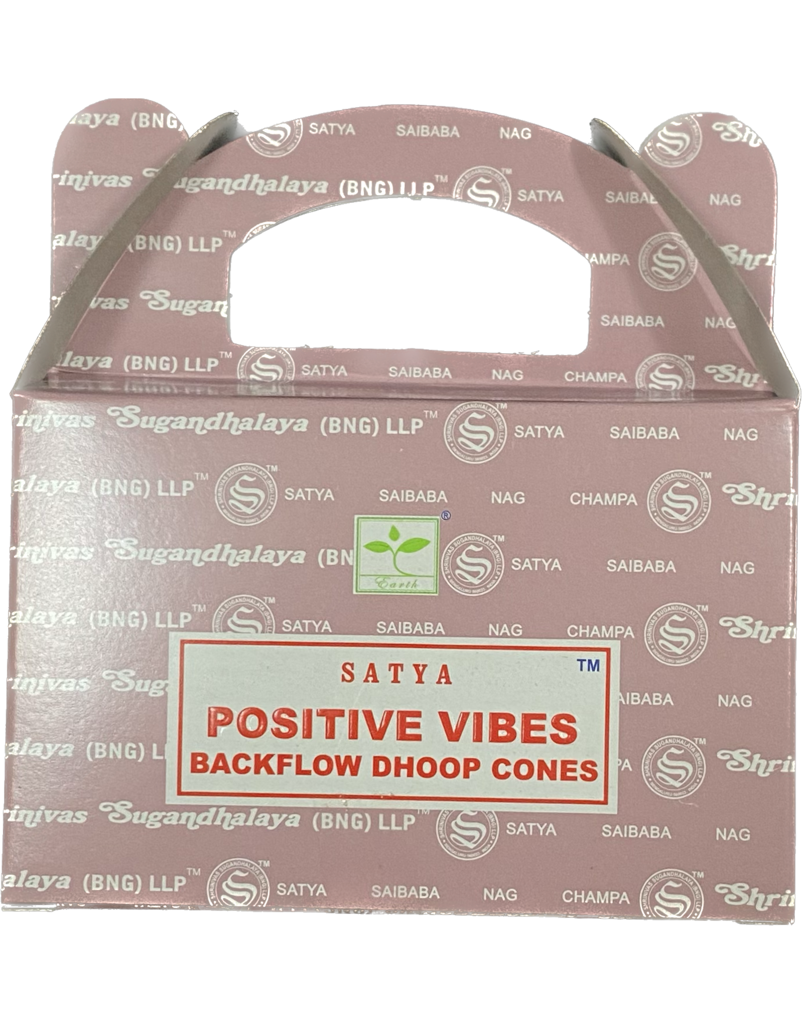 Satya Satya Backflow Cone Incense Positive Vibes