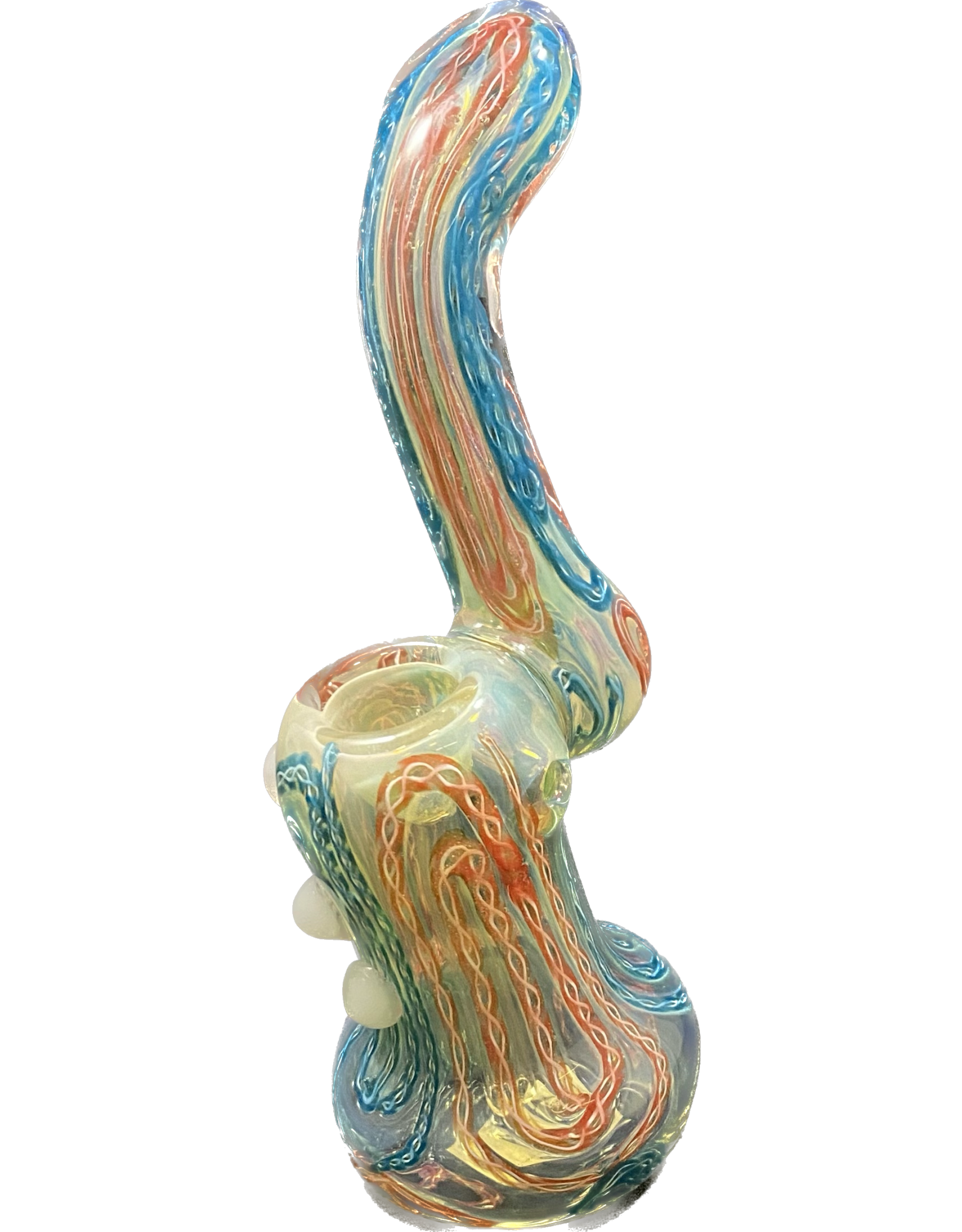 Inside Out Worked 7" Bubbler - Assorted Colors