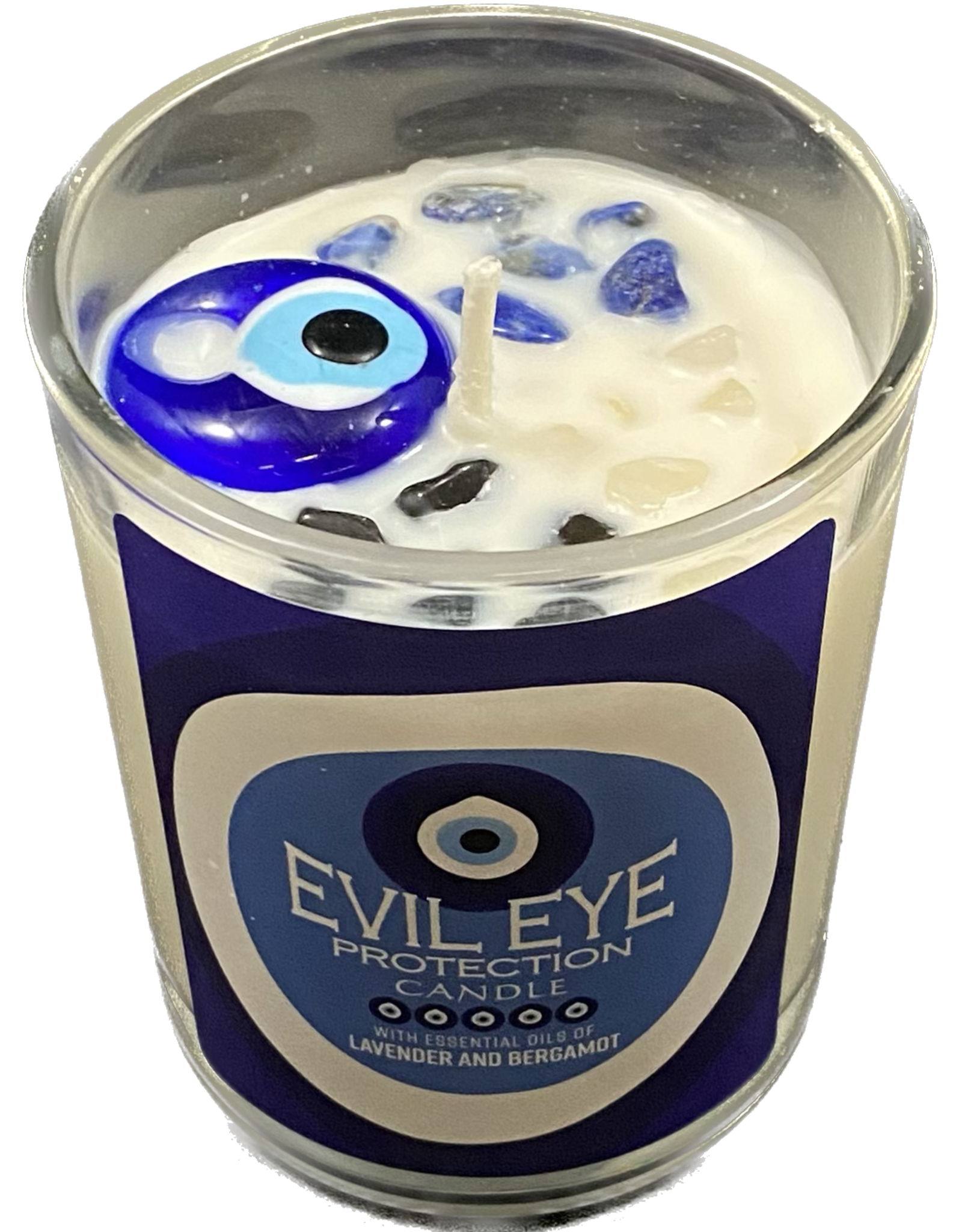 Evil Eye Glass Candle Jar