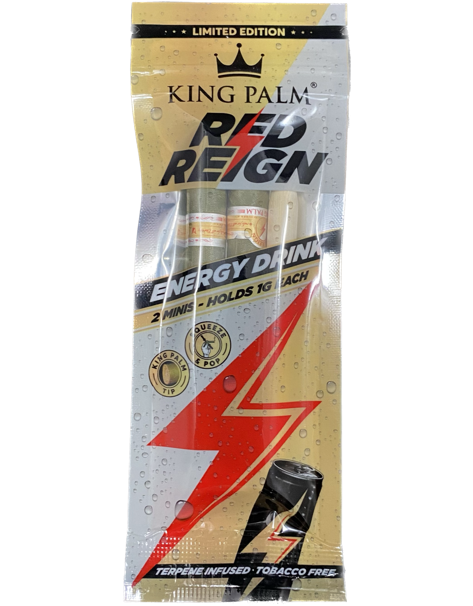 King Palm King Palm Pre-Roll Wraps – 2pk Mini Red Reign