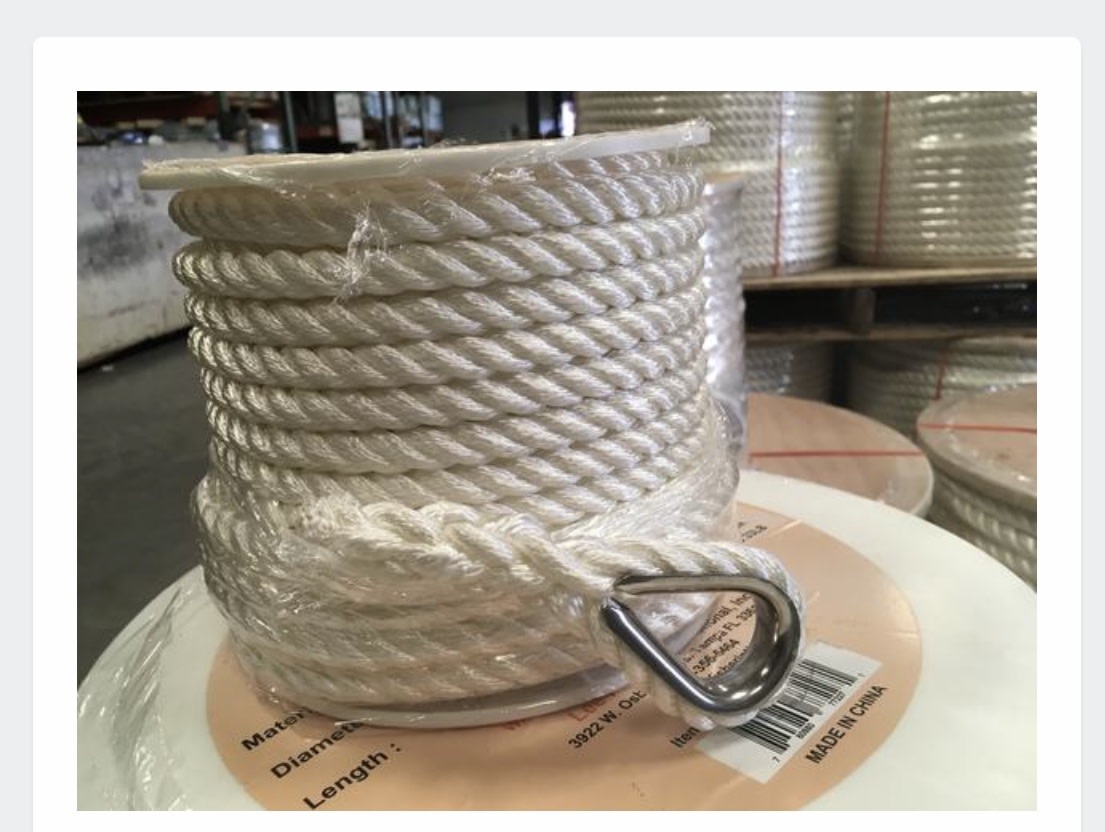 Everstrong Rope Anchor Rope | Florida Fishing Outfitters - Florida ...